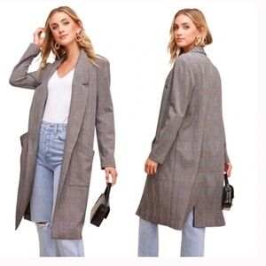 ASTR The Label Oversized Plaid Blazer Coat | Women’s Small |